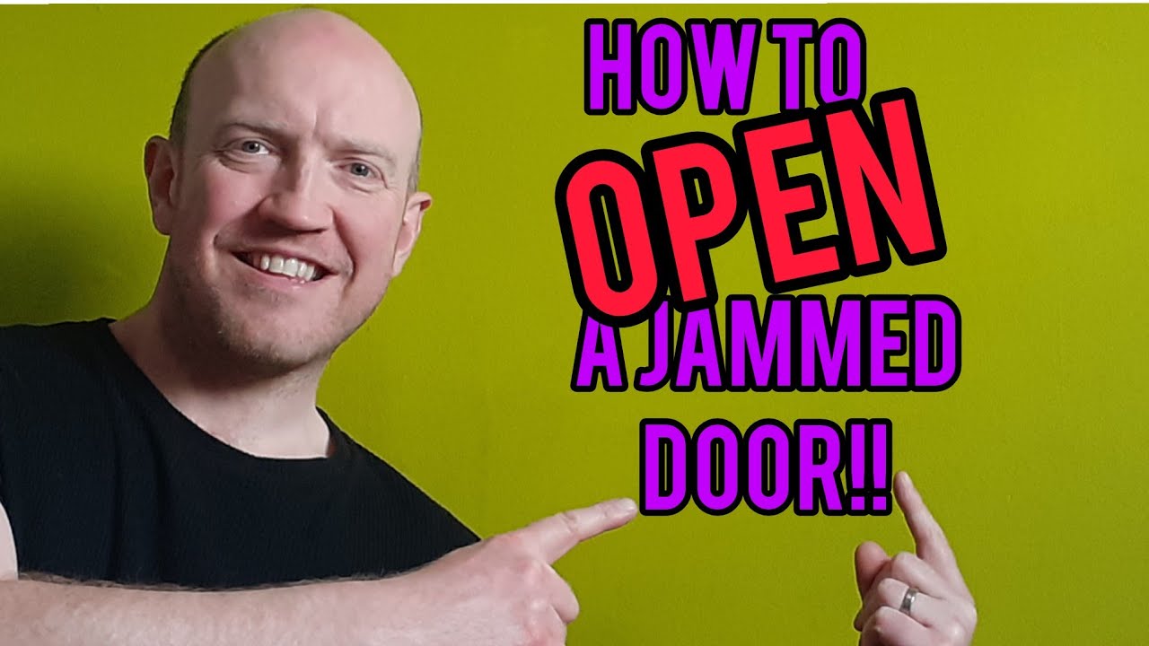How to open a jammed door. Internal, inward opening, broken latch or handle.