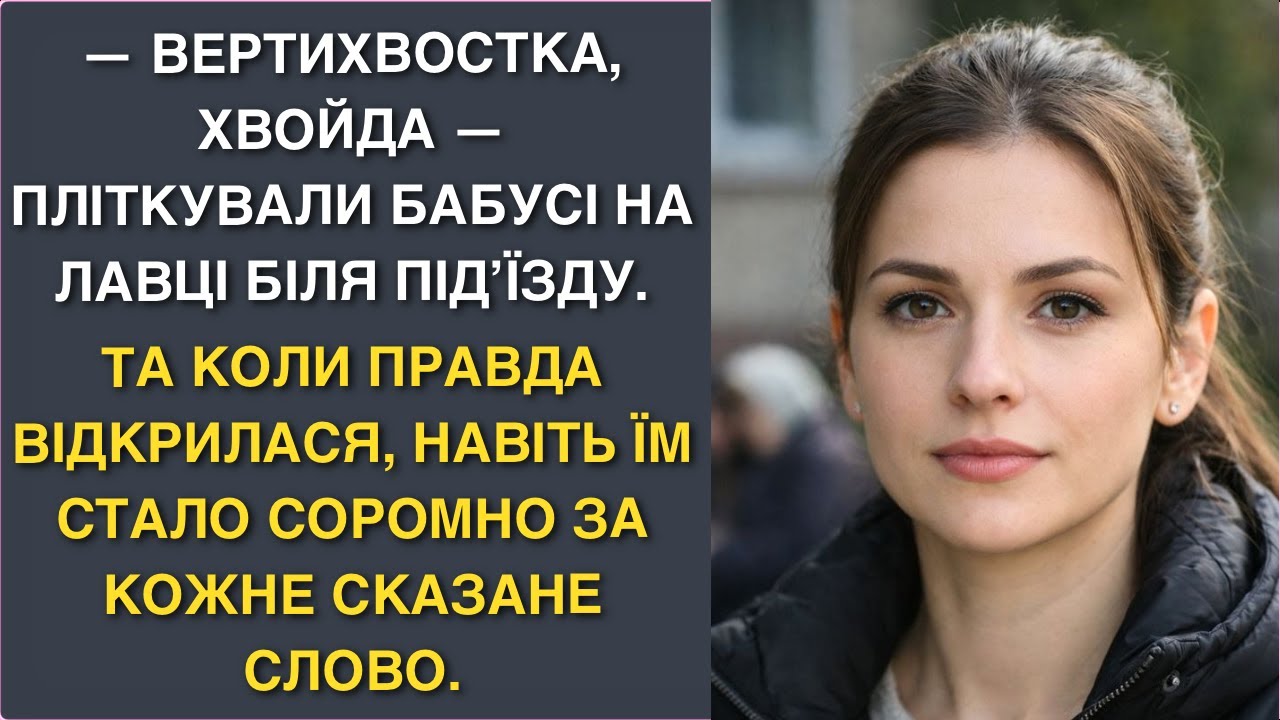 — Вертихвостка, хвойда — пліткували бабусі на лавці біля під’їзду. Та коли правда відкрилася, навіть