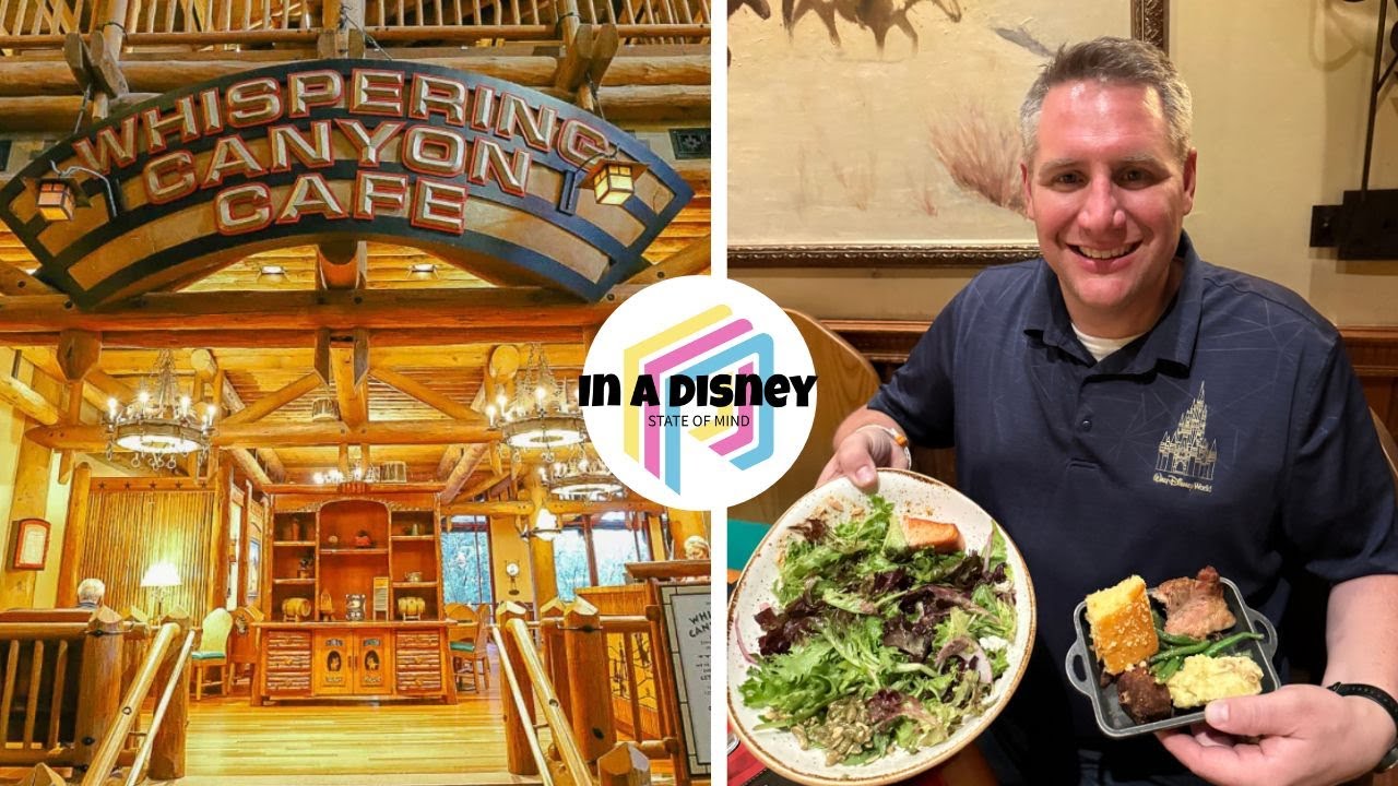 Ужин с друзьями в Диснейленде | Семейный ужин в кафе Whispering Canyon Cafe, 2026 Wilderness Lodge