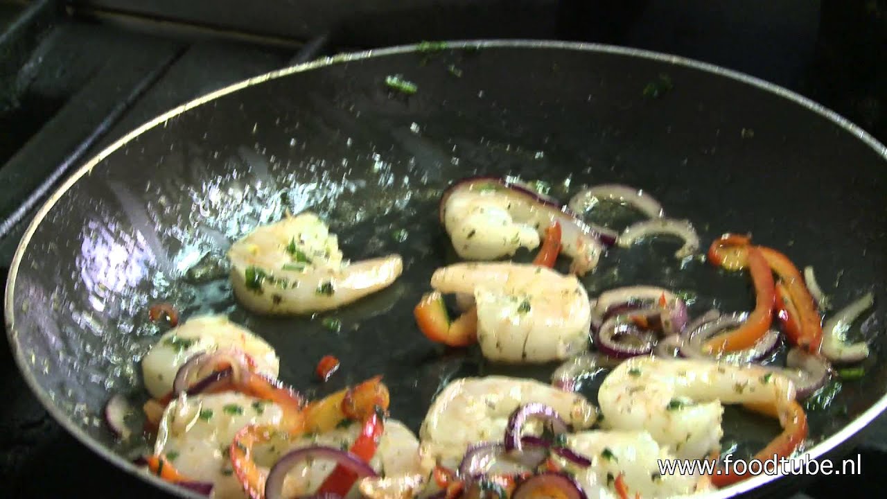 De garnalen van de Griekse taverna