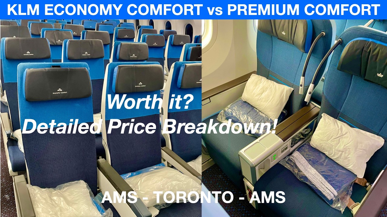 KLM Economy Comfort и Premium Comfort | KLM 787-10 Торонто-Амстердам | KLM Premium Economy
