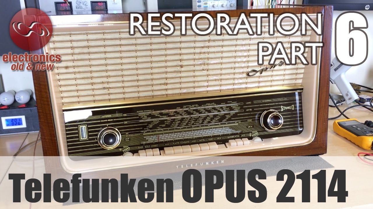 Telefunken Opus 2114 stereo tube radio restoration - Part 6. The final result.