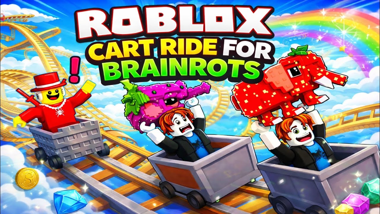 Roblox Cart Ride для Brainrots 😍 Разблокировка секретных Brainrots + Максимальная скорость!!