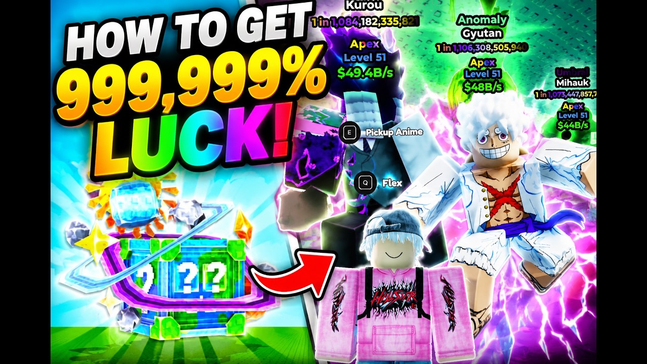 How to Increase your LUCK in Roll an Anime Roblox | 5 Tips How to Roll Better Anime!