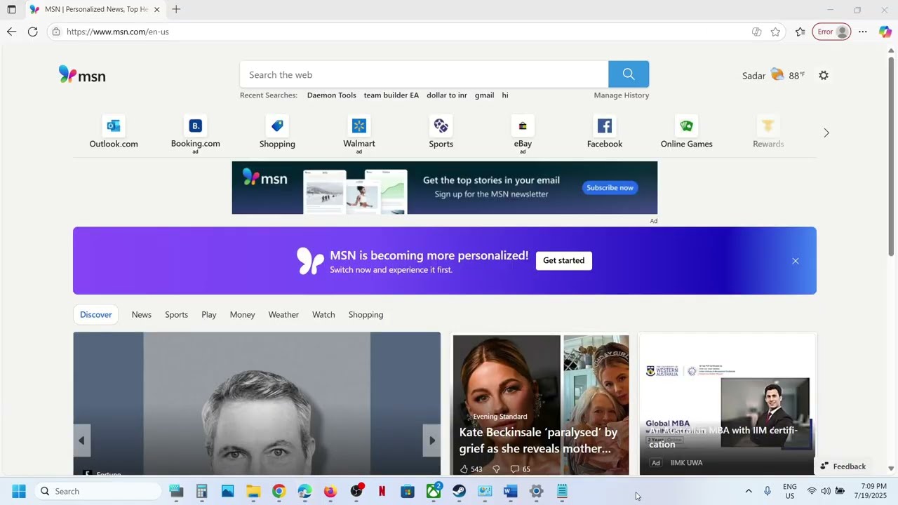 How To Revert/Get Back To Classic/Old MSN.com Page On PC