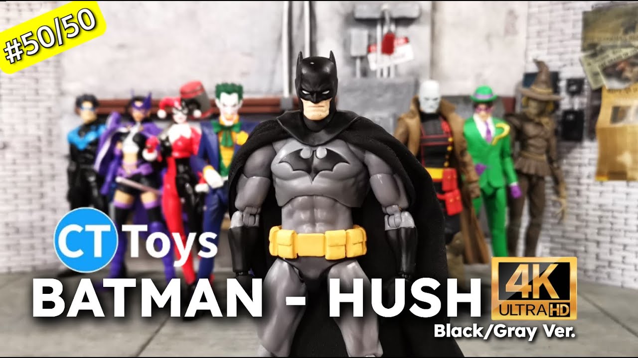 CT Toys Batman Hush Black & Grey Ver. 1/12 action figure Unboxing & REVIEW #mafex #batman #dc #dcu