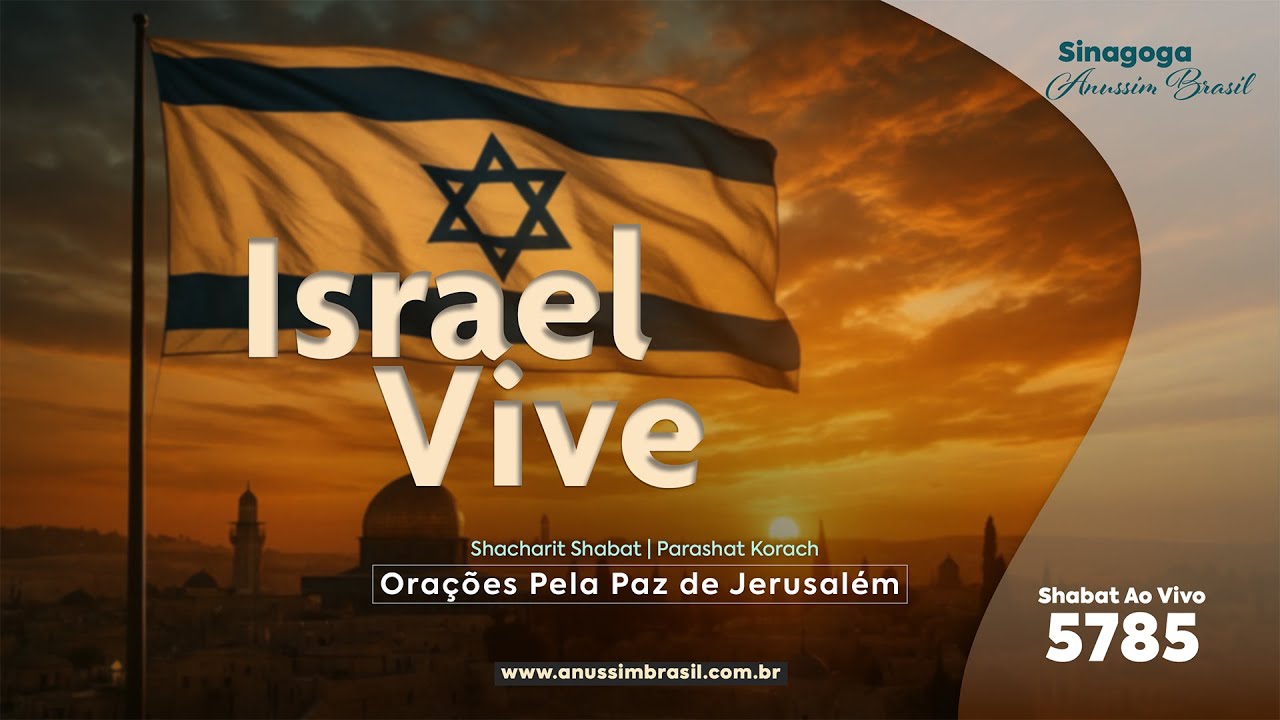 🔴 Orações Pela Proteção de Israel e Pela Paz de Jerusalém -  Shacharit Shabat AO VIVO |  Ki Tavo