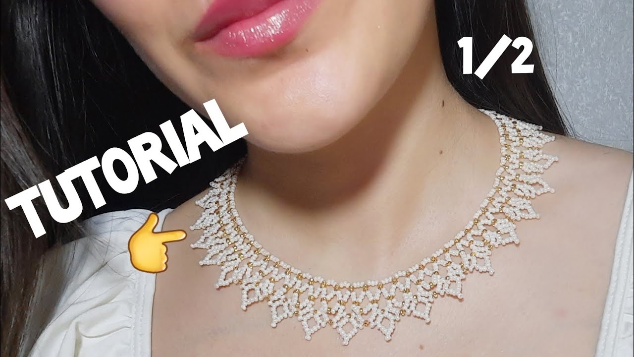 COLLAR FACIL DE REALIZAR HECHO EN MOSTACILLA CHECA PASO A PASO ❣