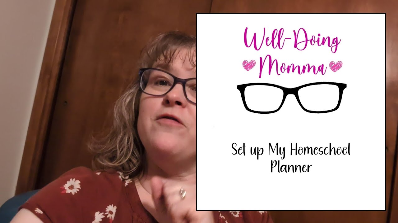 Set up my Large Family Homeschool Planner. Plum paper planner