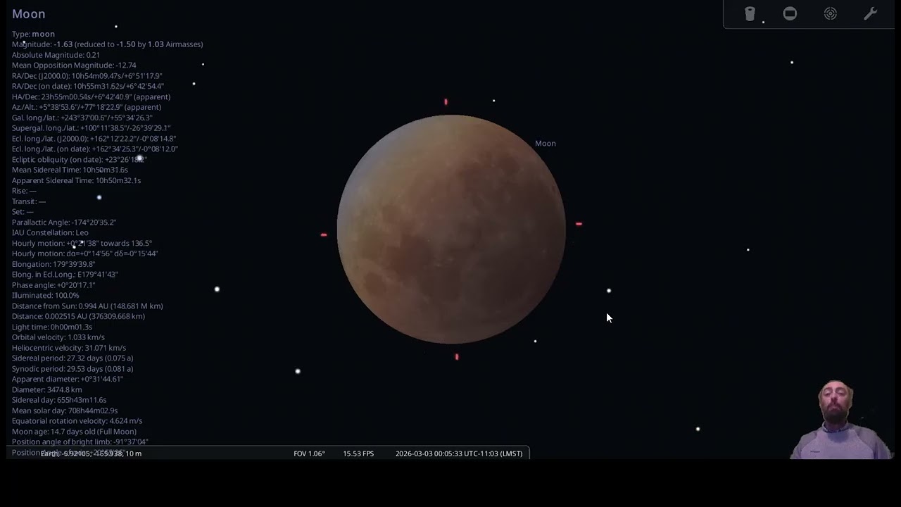 The First Total Lunar Eclipse of 2026: March 3rd!