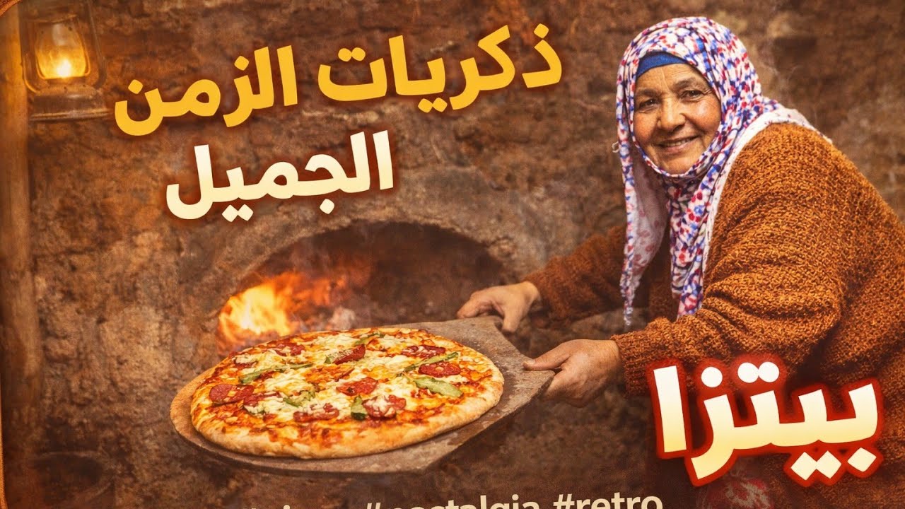 بيتزا ديال زمان 😍🔥 نكهة الزمن الجميل مع أمي في الفرن التقليدي🤯
