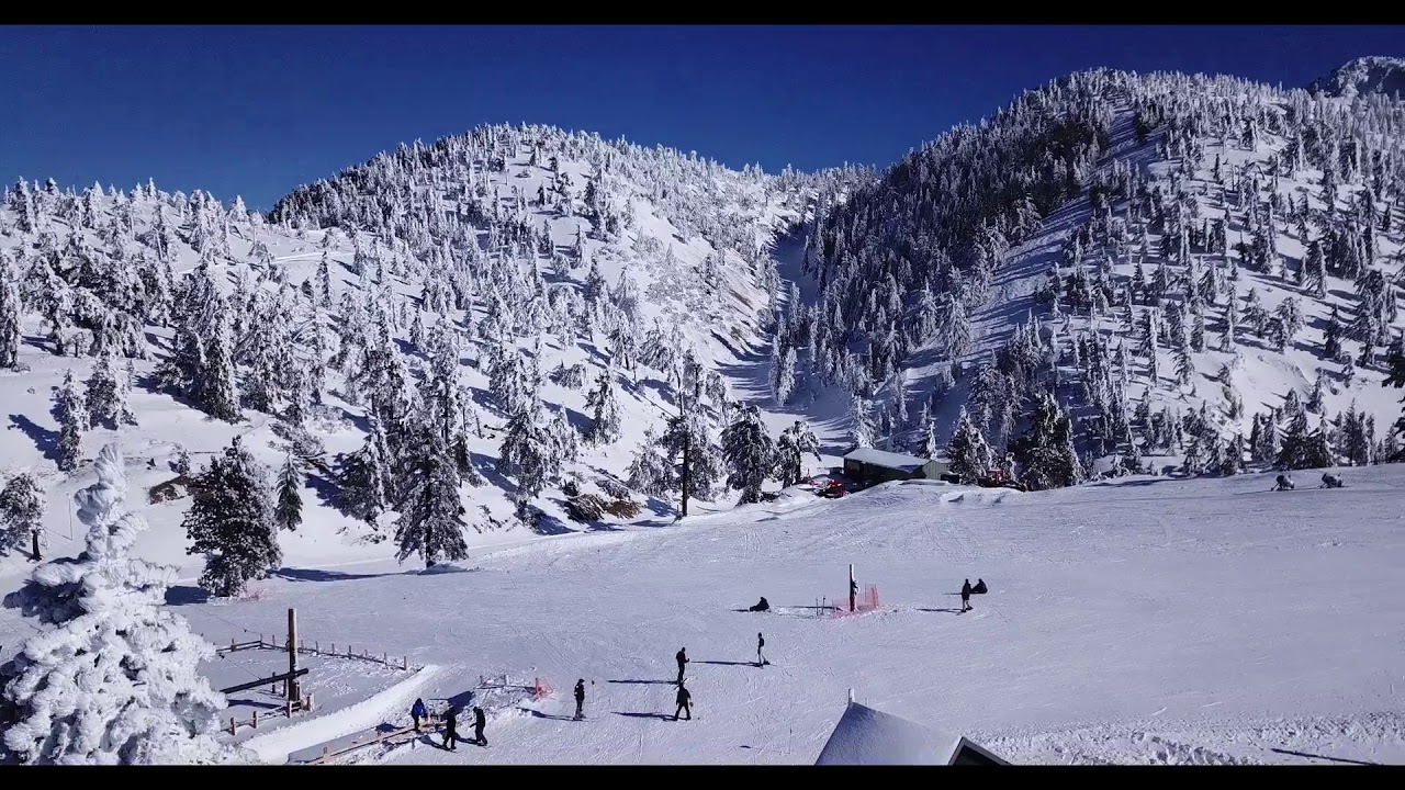 Fpv flight Mavic Pro Mt Baldy Ski Lift Top of the Notch