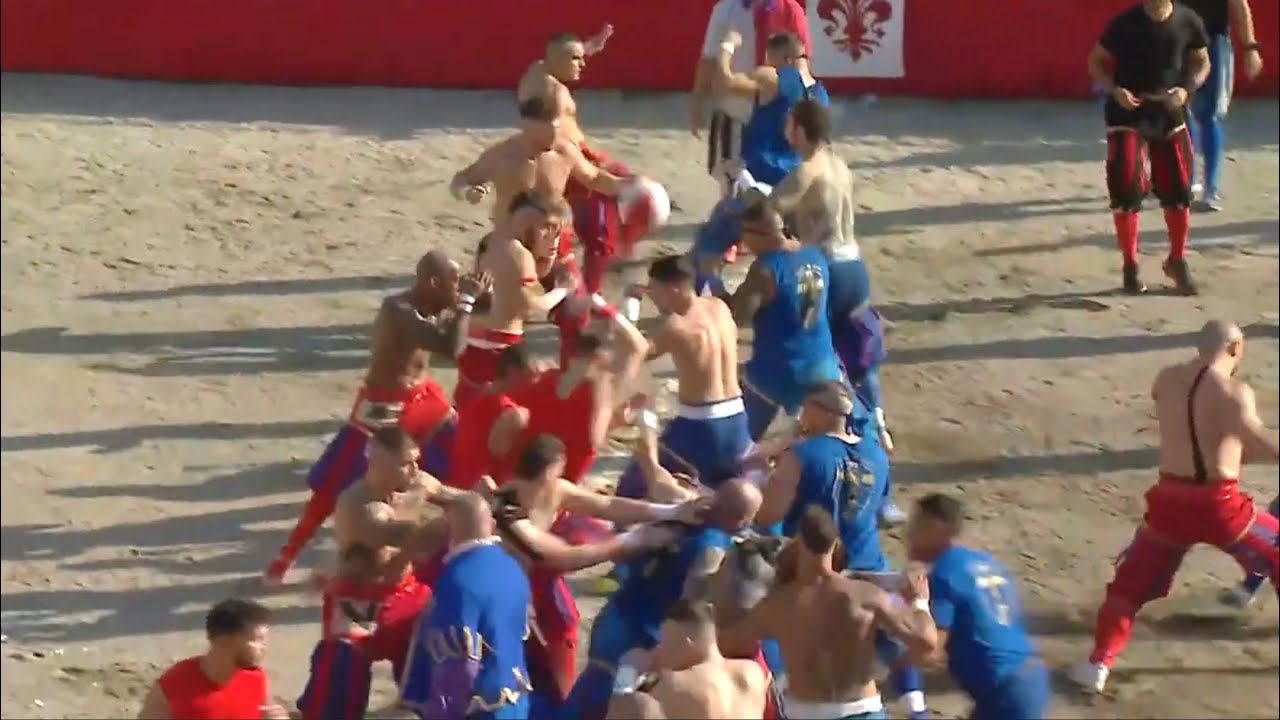 HIGHLIGHTS FINALE CALCIO STORICO 2024 AZZURRI-ROSSI