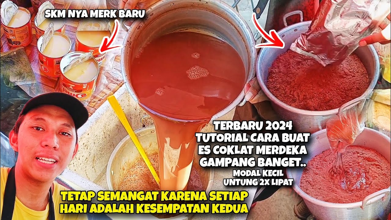 CARA BUAT ES COKLAT VIRAL TERBARU 2024 MODAL KECIL UNTUNG BESAR