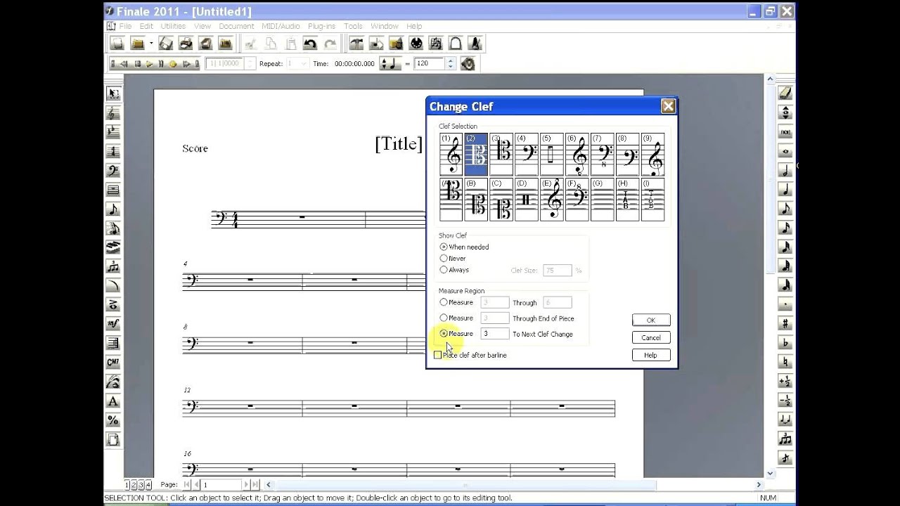 Curso de Finale 2011. 04-2 Cambio de clave