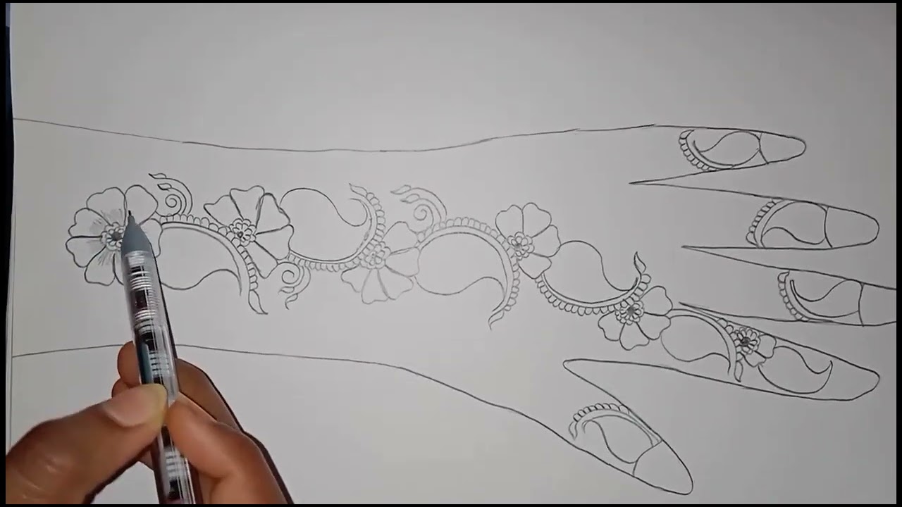 Easy mehndi design for beginners #mehndi #youtube #mehndiforbeginners 