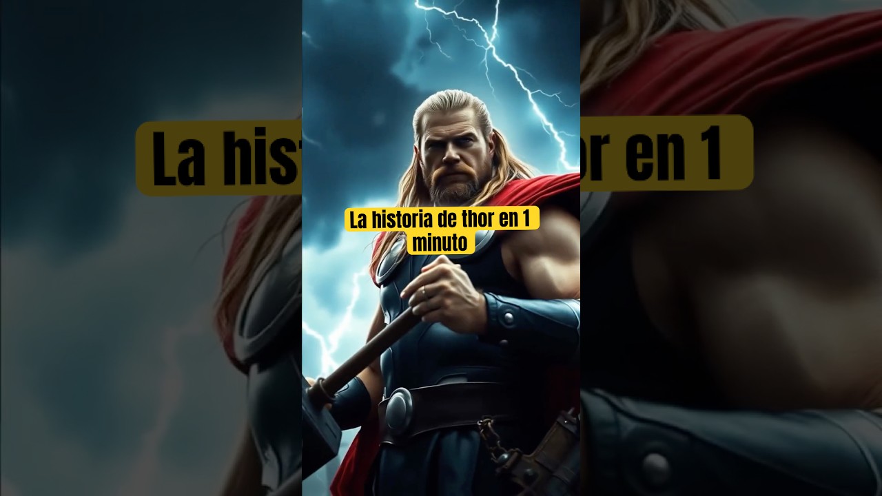 La Historia de Thor en 1 minuto ⚡️#mitologiagriega #mitologia #diosesgriegos #leyendas #thor