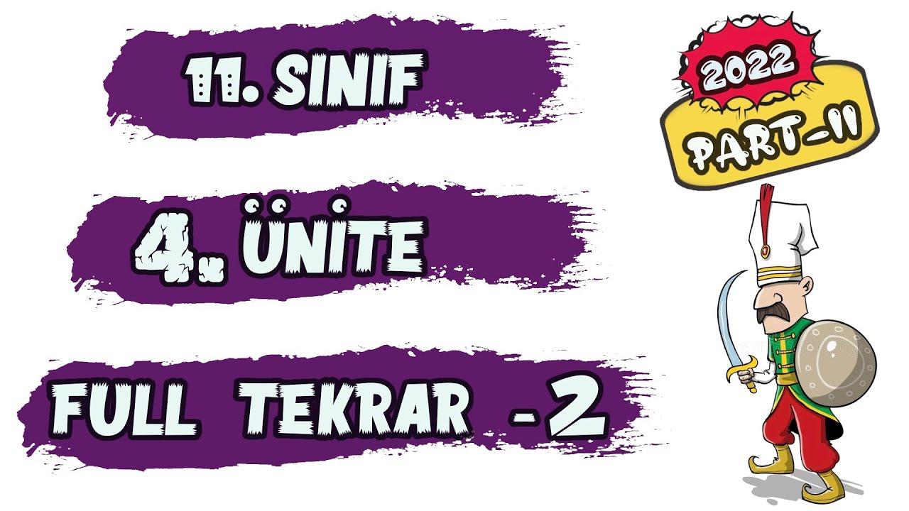 11. Sınıf Tarih 4. Ünite -2 Osmanlı Devleti’nde Modern Orduya Geçiş - 2022 TYT AYT