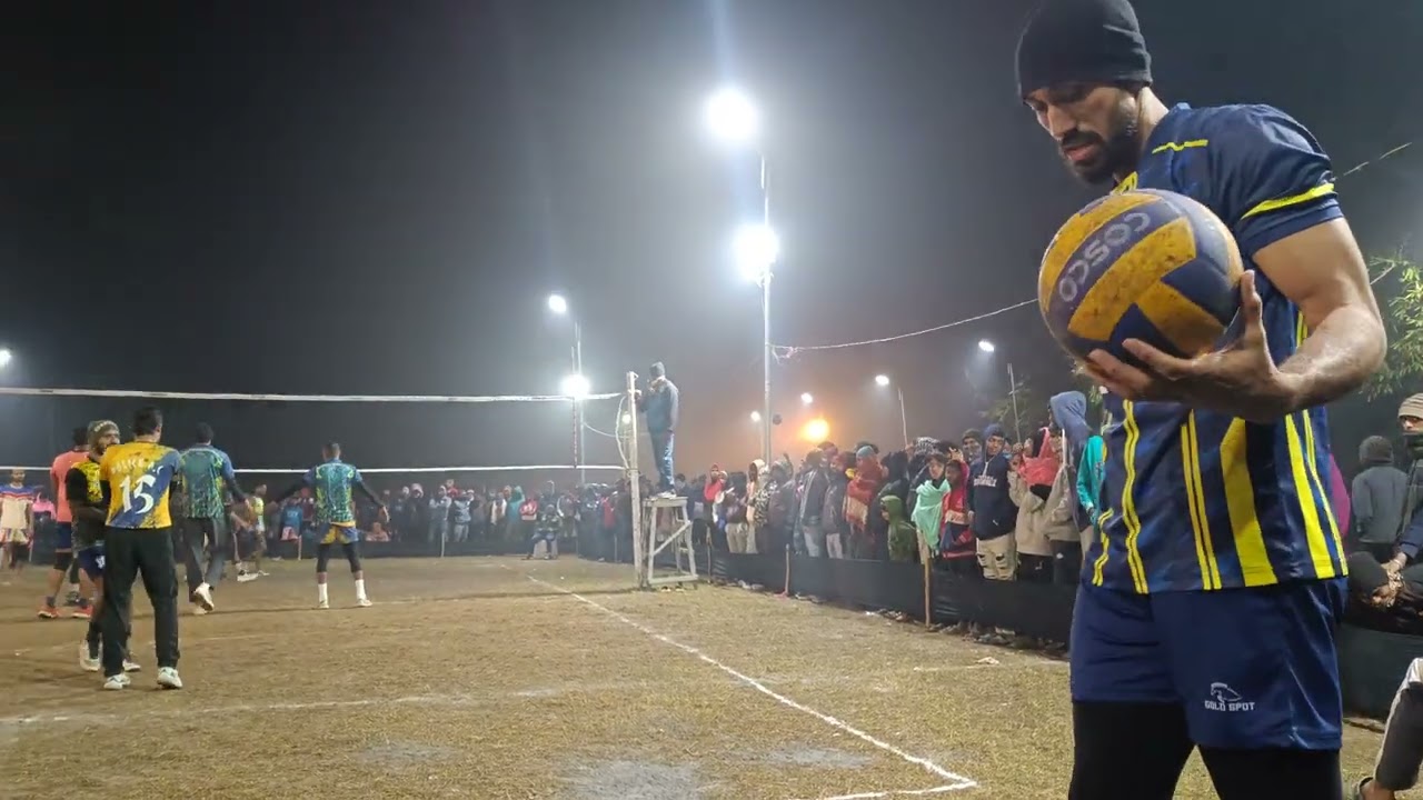 fire volleyball tournament 2 qater final sahab halder is fire #lick #subscribe @#