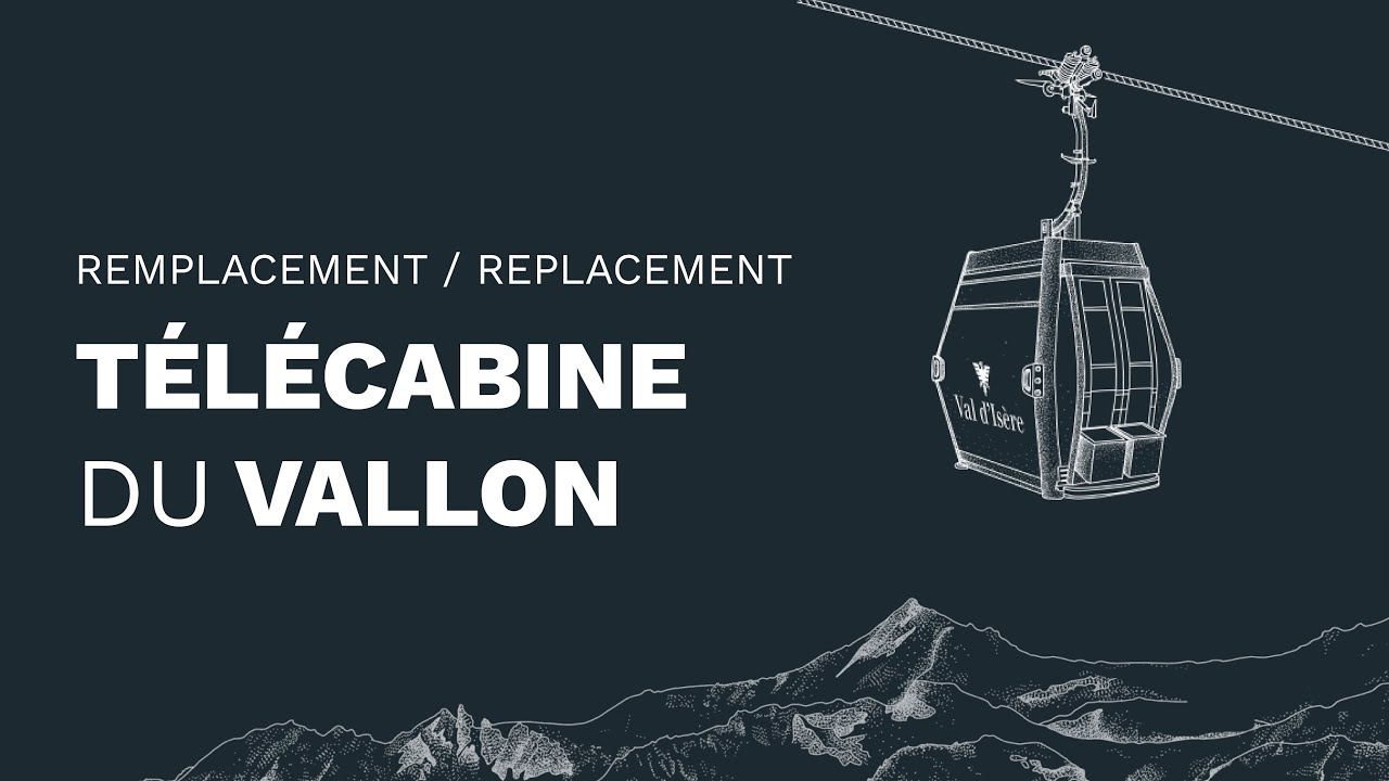 La télécabine du Vallon à Val d'Isère