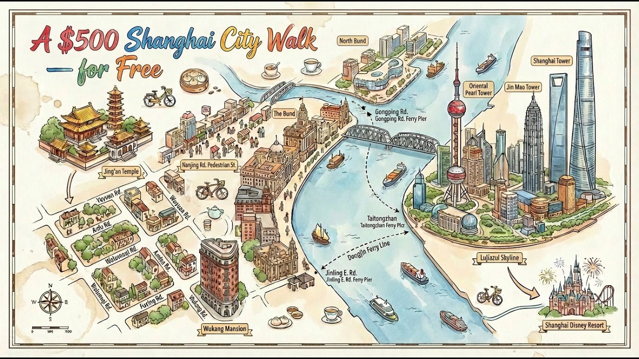 A $500 Shanghai City Walk Itinerary — for Free