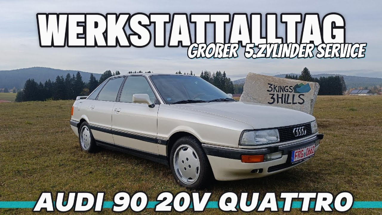 WERKSTATTALLTAG! AUDI 90 QUATTRO 20V! MOTOR RASSELT! WAS IST DA LOS? #audi #quattro #car #automobile