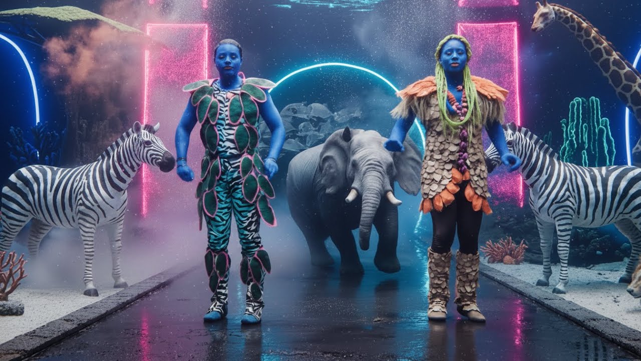 Underwater Savana Fashion | Surreal AI Dance Video