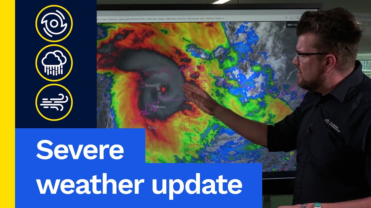 Severe Weather Update 22 November 2025: Severe Tropical Cyclone Fina impacting Darwin