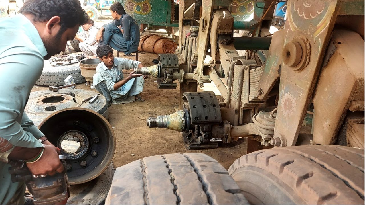 Heavy Duty Truck Trailer Wheel Bearing Replacement and Adjustment