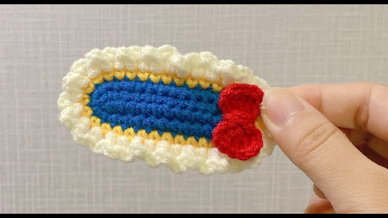 Bài 68 : Hướng Dẫn Móc KẸP TÓC TIỂU THƯ Bạch Tuyết | BiBi Craft