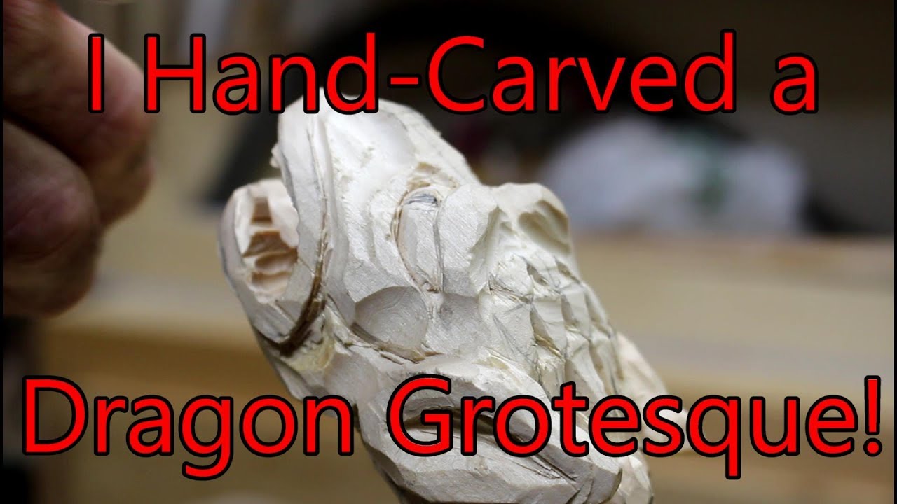 Hand Carving a Dragon Grotesque
