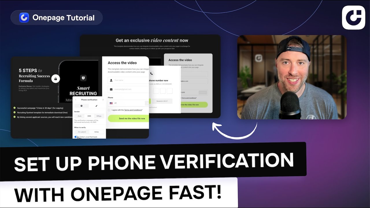 Onepage Tutorial: Boost Your Lead Quality with Phone Verification