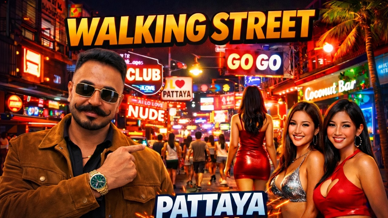 Walking Street In Pattaya Thailand | Biggest Red Light Area Of Thailand | पत्ताया की वॉकिंग स्ट्रीट