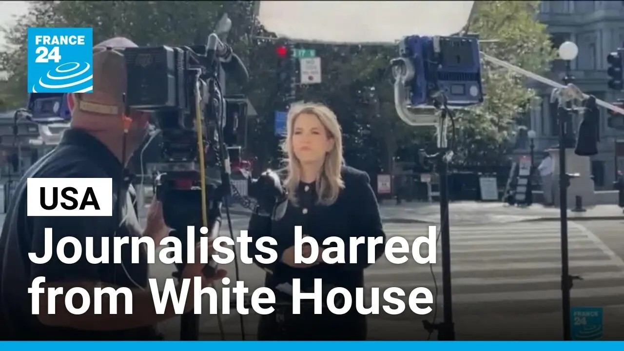 Three media outlets barred from the White House over 'fake news' &bull; FRANCE 24 English