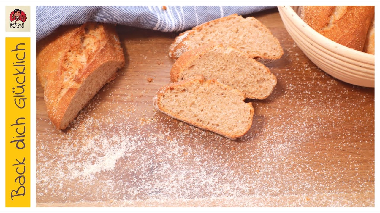 Dinkelbaguette / Vollkorndinkel / auch für Anfänger / selber backen