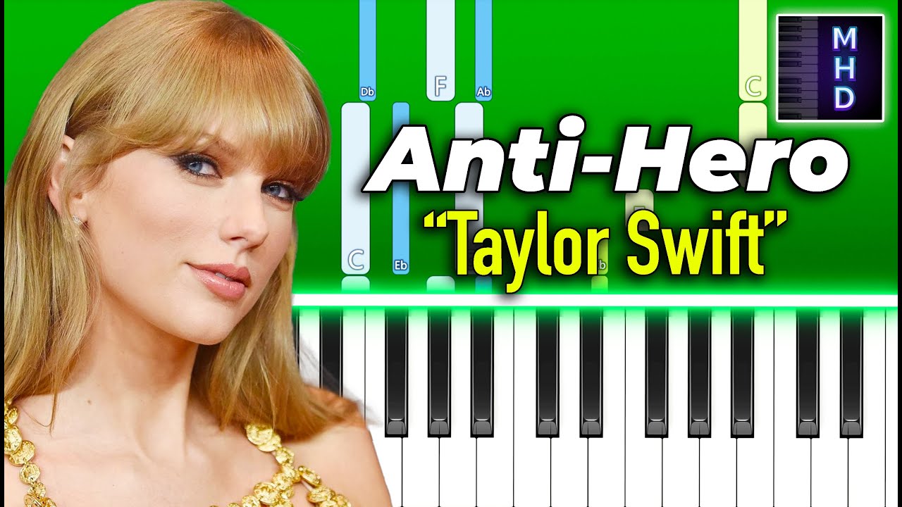 Taylor Swift - Anti-Hero - Piano Tutorial + FREE SHEETS