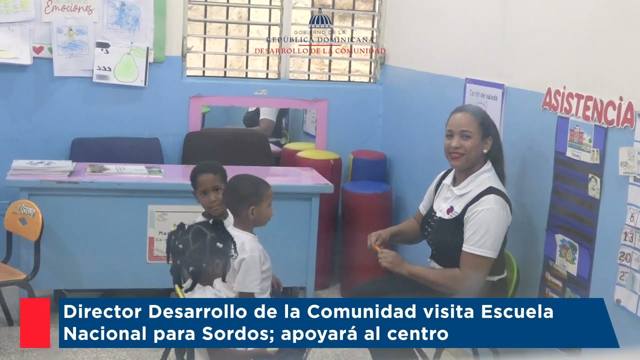 Director Desarrollo de la Comunidad visita Escuela Nacional para Sordos; apoyará al centro