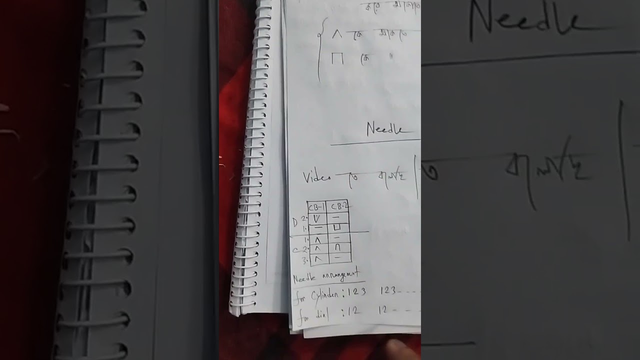 26. Cam arrangement, Needle arrangement from rib fabric, part-2 #FSD