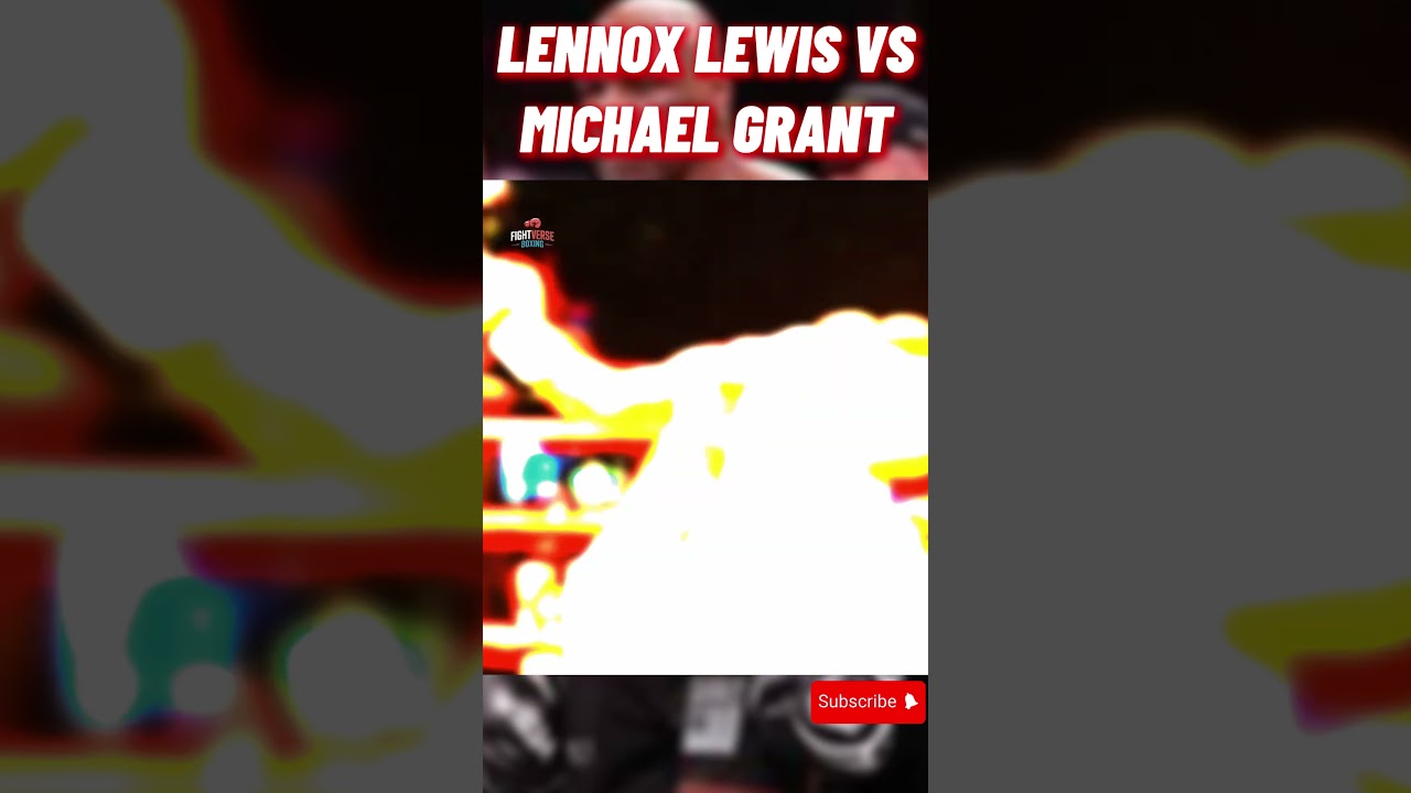 Lennox Lewis vs Michael Grant – A One-Sided Heavyweight Masterclass
