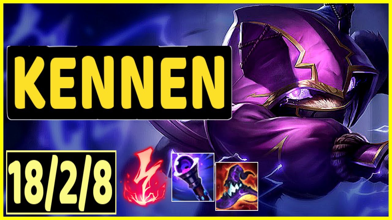 KENNEN VS ZED - 18/2/8 KDA MID GAMEPLAY