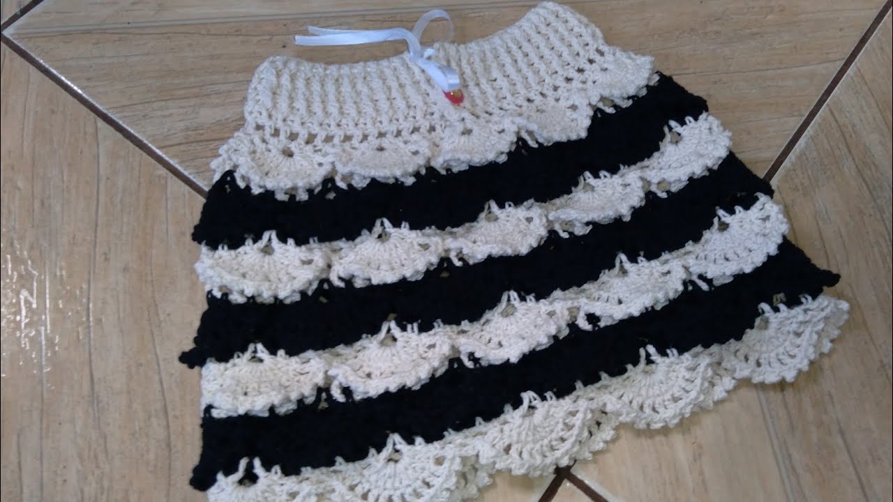 saia de crochê  infantil muito linda e fácil