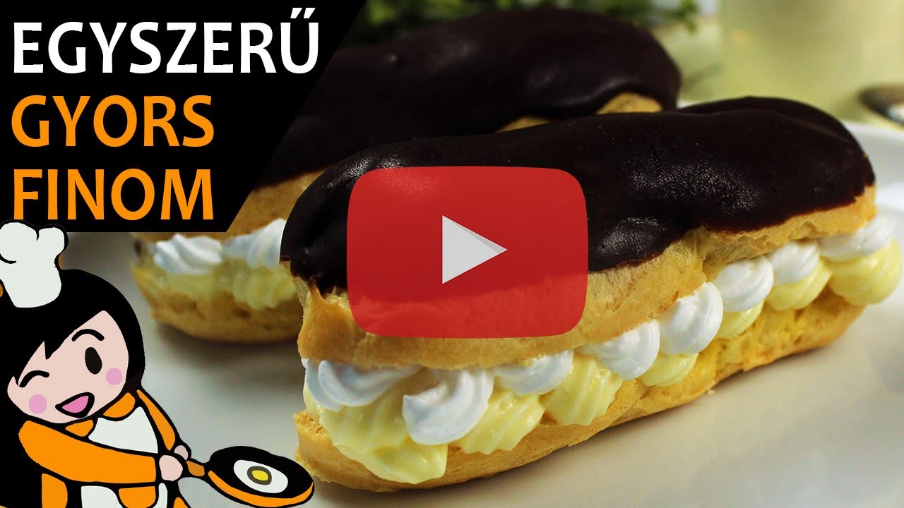 Eclair fánk - Recept Videók