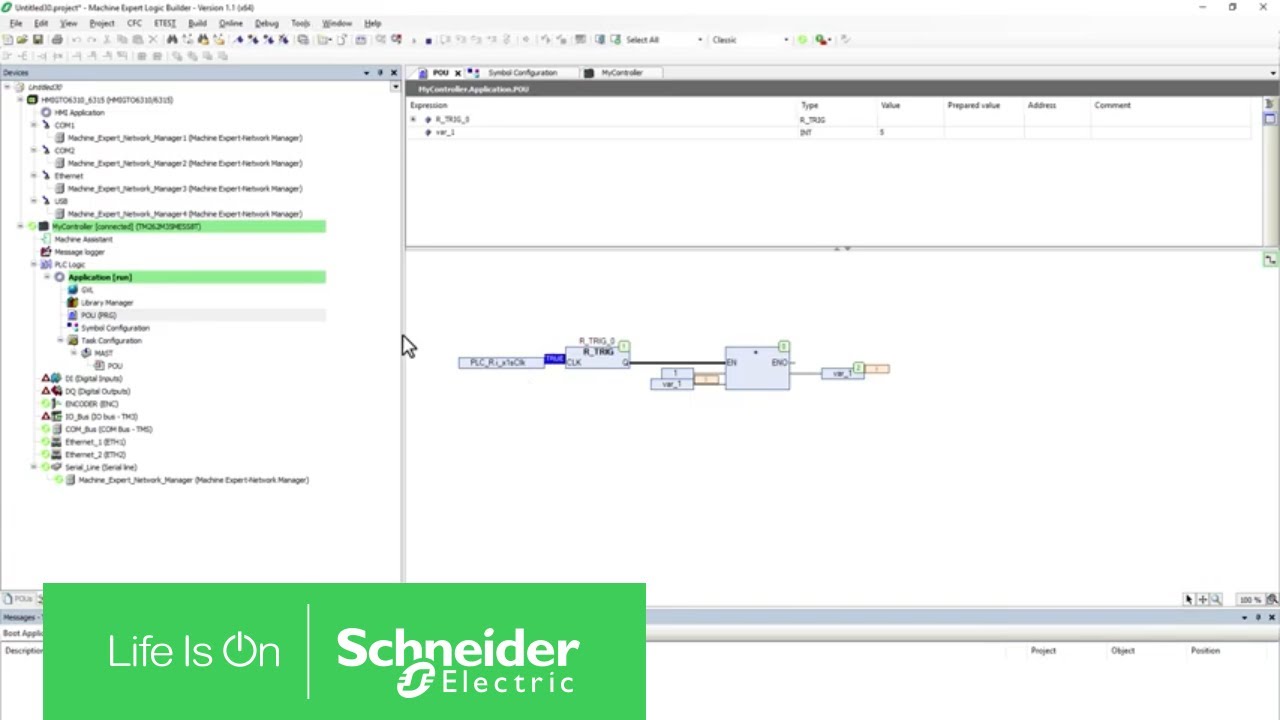 How to Establish a Communication Between HMI and M262 | Schneider Electric