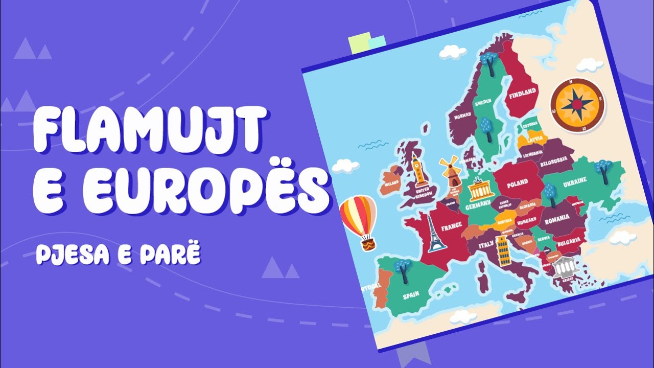 Flamujt e Europës | Gjeni se Cili Shtet ka këtë Flamur | Kuiz Shqip