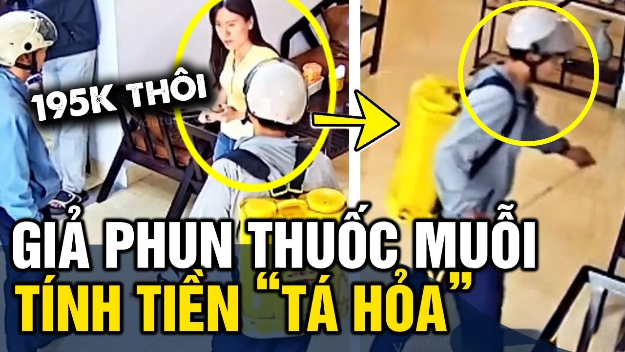 Gạ 'PHUN THUỐC MUỖI' giá 195k, lúc tính tiền 'TÉ NGỬA' vì hóa đơn gần 2 TRIỆU | Tin 3 Phút