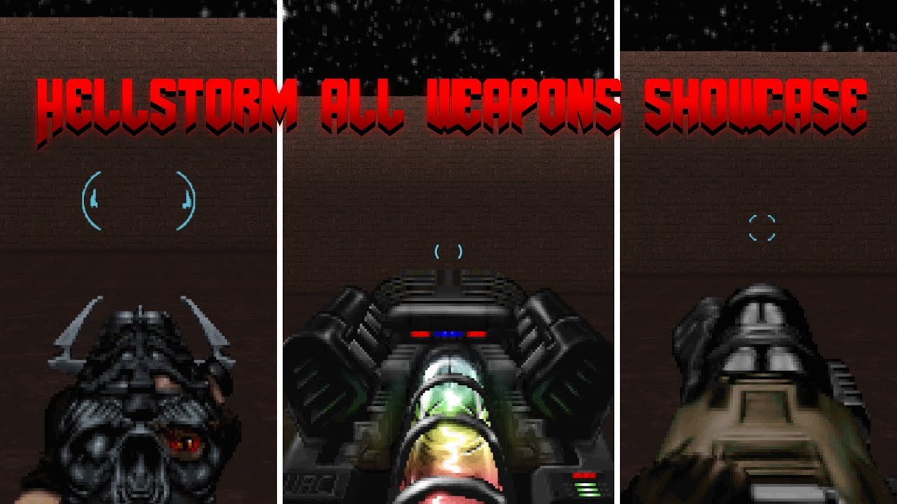 Hellstorm v2.5 Demo All Weapons Doom mod Showcase