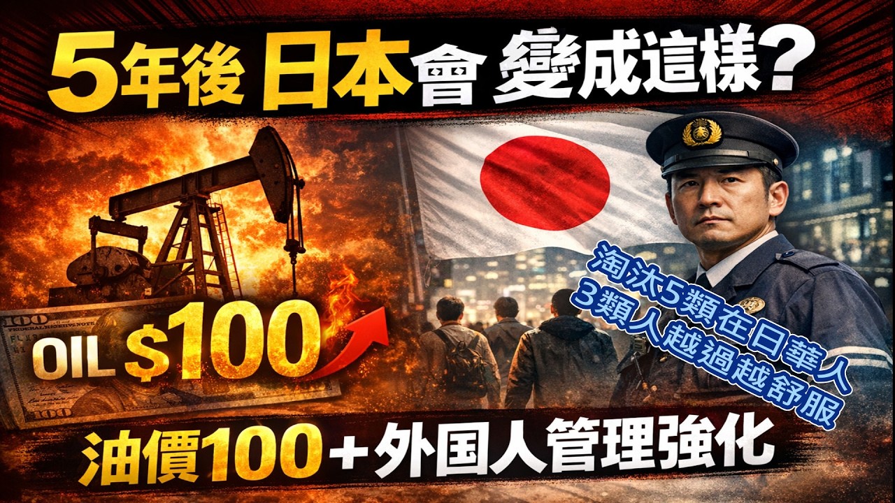 黑色星期一，原油爆表，日本滯漲？ 未來5年日本何去何從，哪些在日華人會被淘汰，哪些可以幸存？