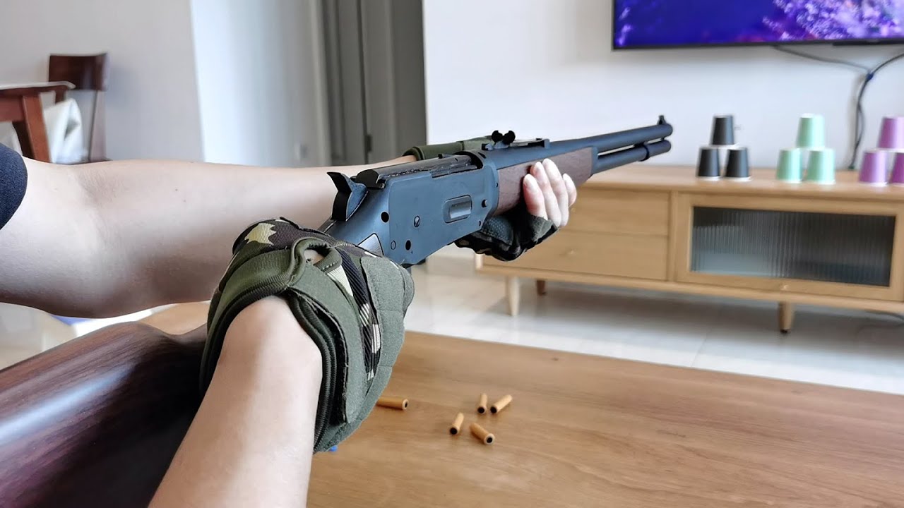 Winchester M1894 Shell Ejecting Lever Action Nerf Gun Review 2022 - Realistic Toy Gun