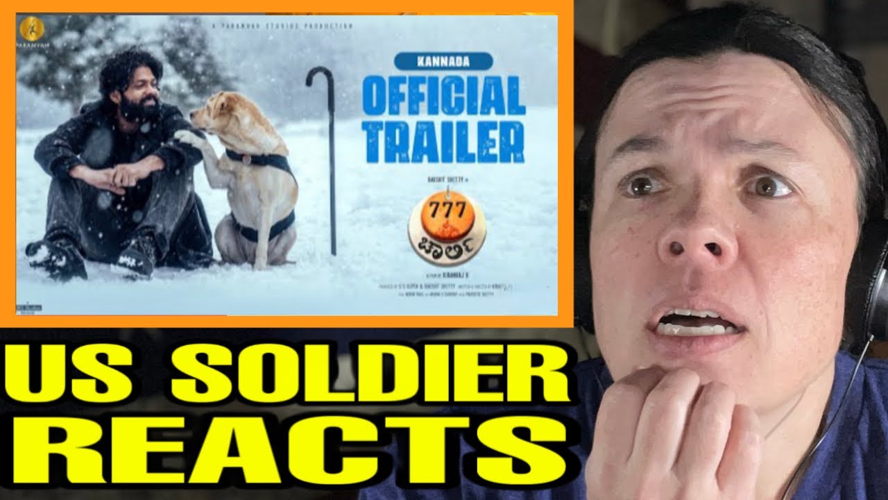777 CHARLIE Trailer Reaction! (Kannada) Rakshit Shetty | Kiranraj | (US Soldier Reacts)