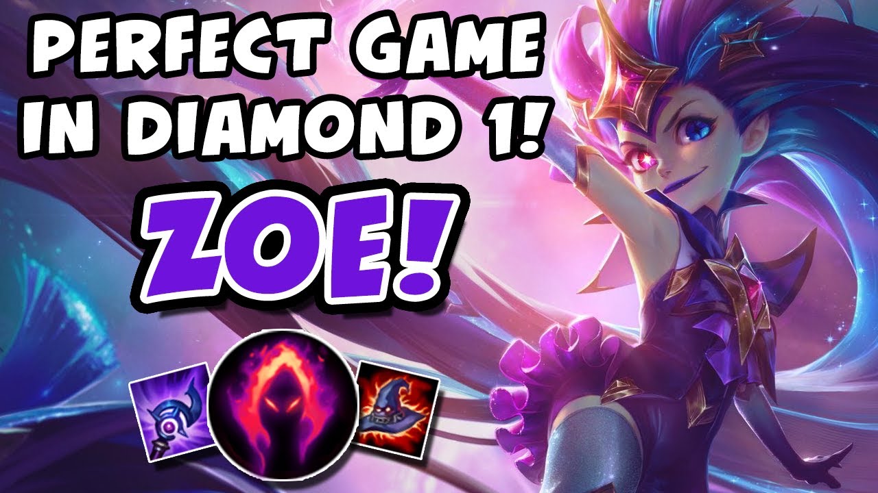 PERFECT ZOE GAME IN DIAMOND 1! - VICKSY | League of Legends